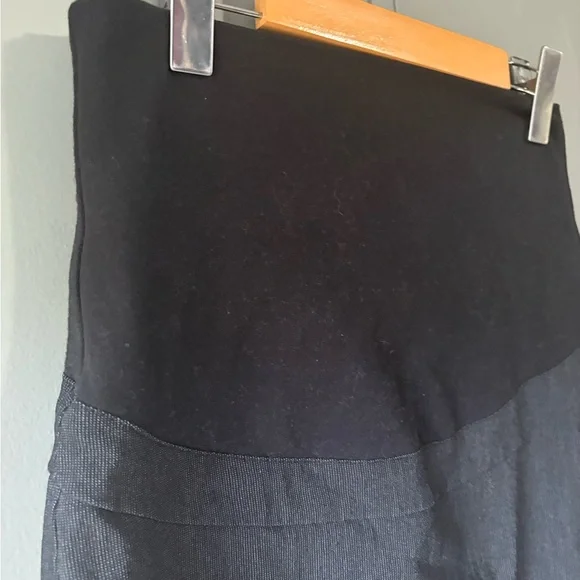 Thyme Maternity Black Pencil Skirt Small 🤰 Stretch Work Office Business Casual - Picture 4 of 8